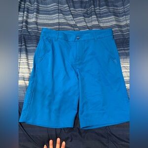 Fila Men's Vibrant Aqua Golf Performance Flat Front Shorts Size 32 EUC